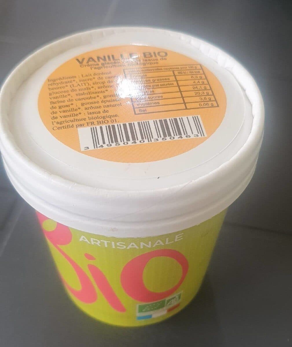 Open Food Facts Crème glacée bio vanille packshot