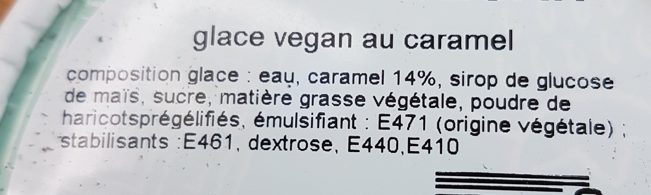 Open Food Facts Glace caramel vegan packshot
