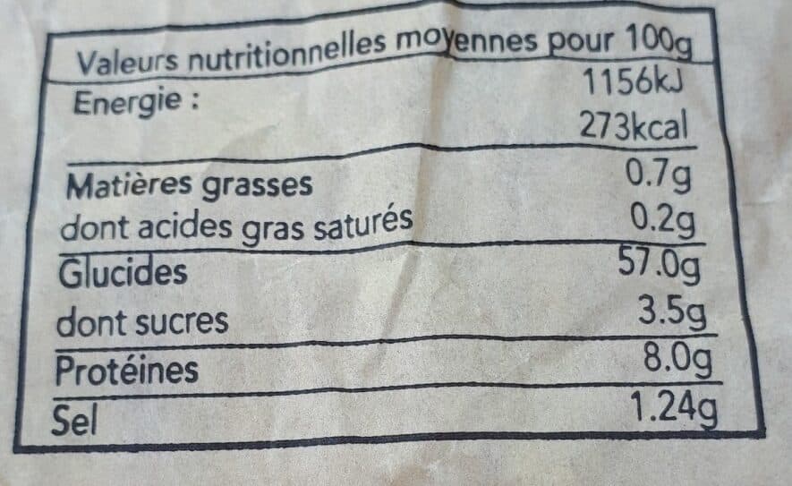 Open Food Facts Pain Pavé Rustique packshot