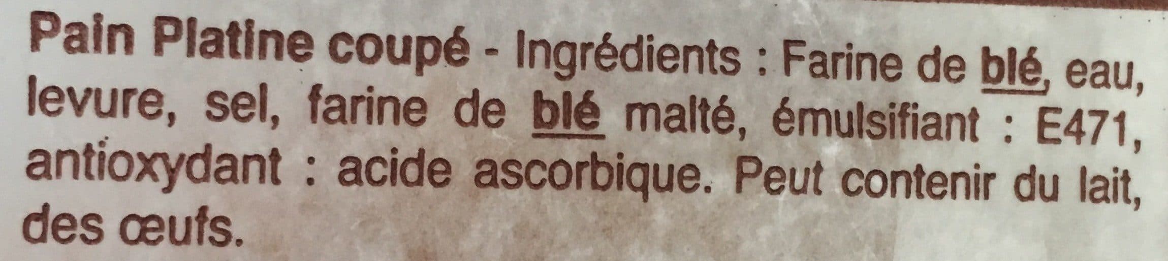 Menissez Pain Platine Tranché packshot