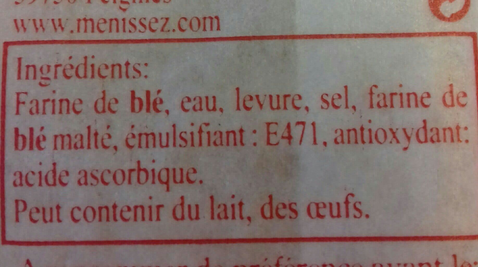 MENISSEZ frait Pain platine coupé packshot