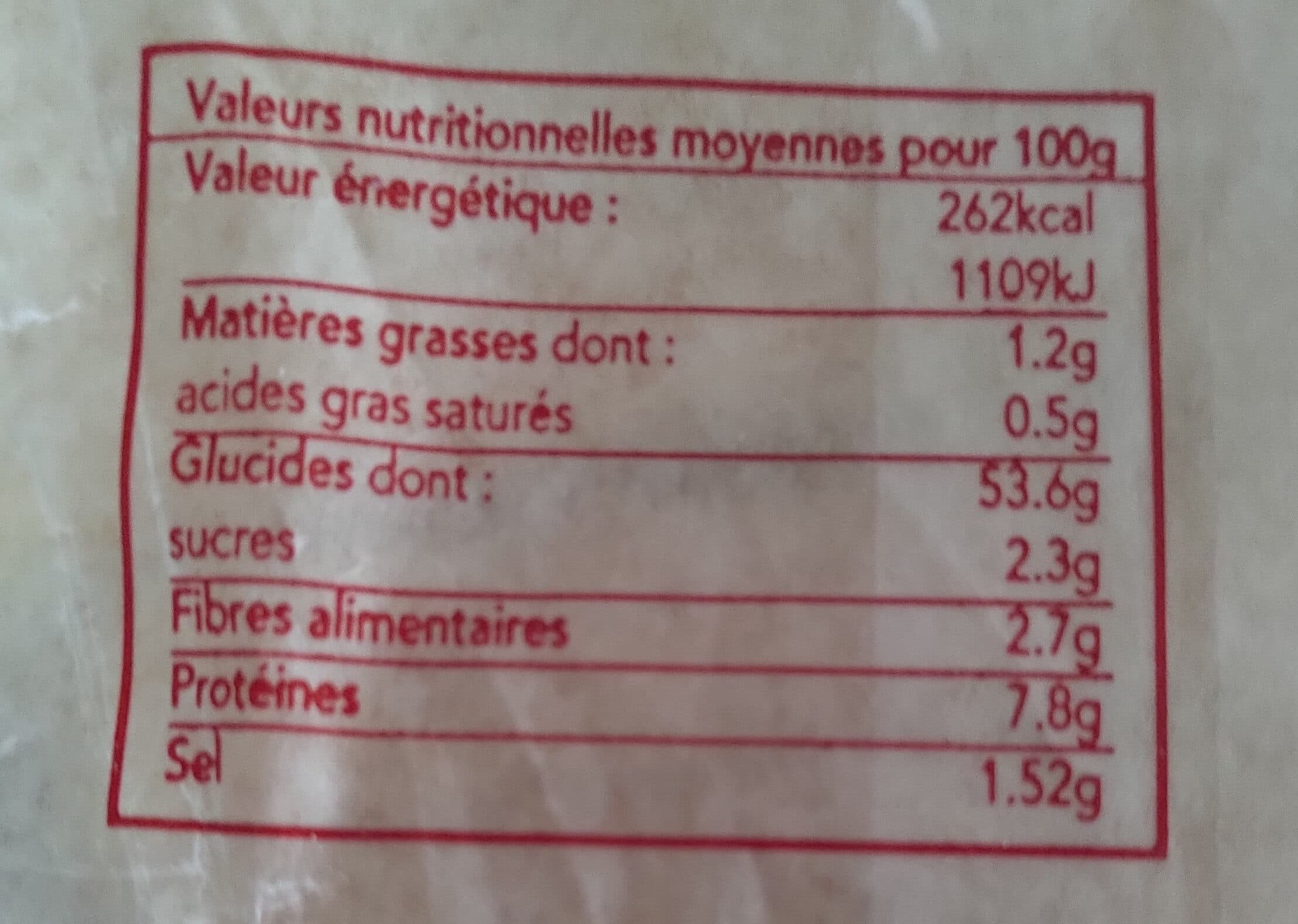MENISSEZ frait Pain platine coupé packshot