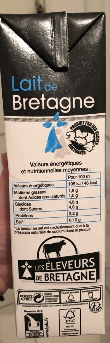 Les éleveurs de Bretagne Lait de Bretagne packshot