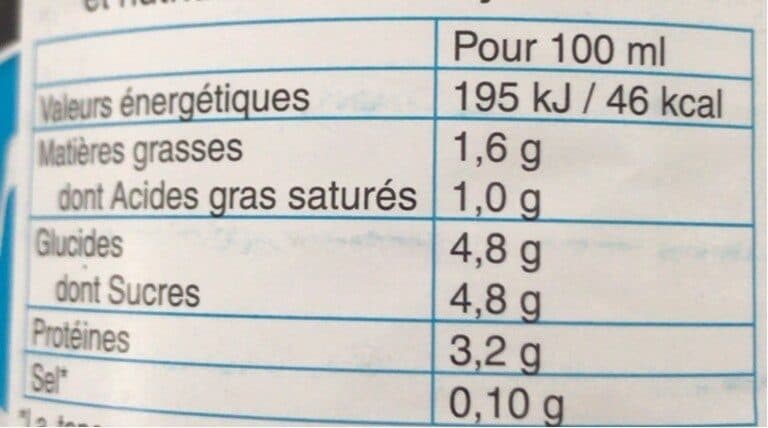 Open Food Facts Lait demi écrémé Eleveurs De Bretagne bouteille 6x1L packshot