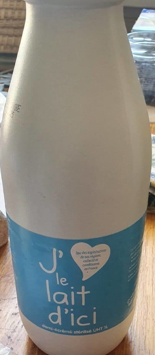 J\'aime le lait d\'ici Lait demi écrémé stérilisé UH4 packshot
