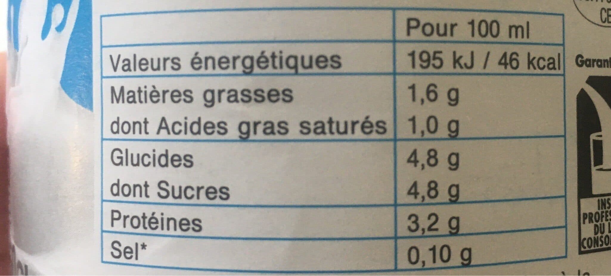 Les Eleveurs de Bretagne Lait Demi Écrémé packshot