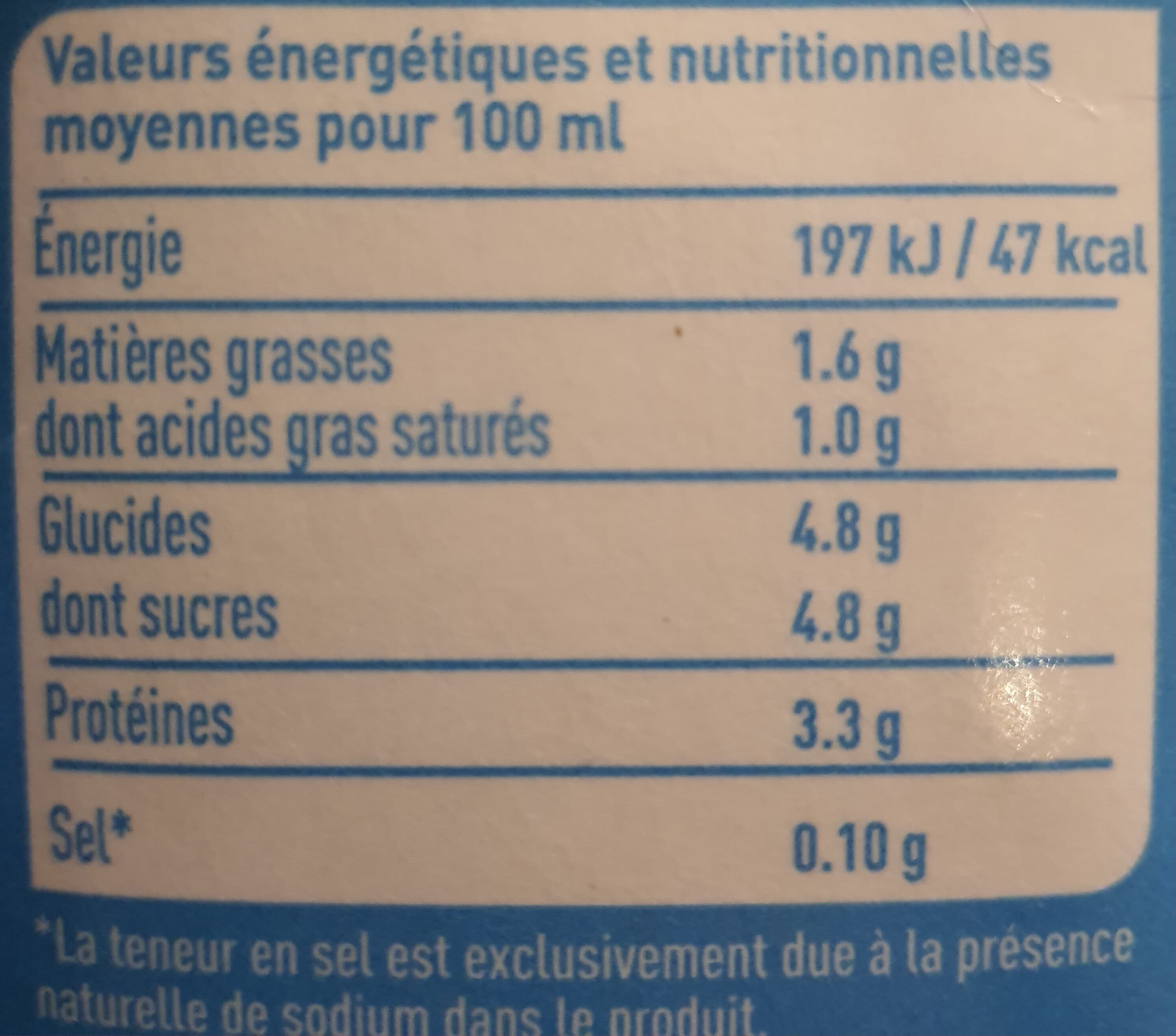 Les Eleveurs Des Hauts De France Lait écrémé des hauts de france packshot