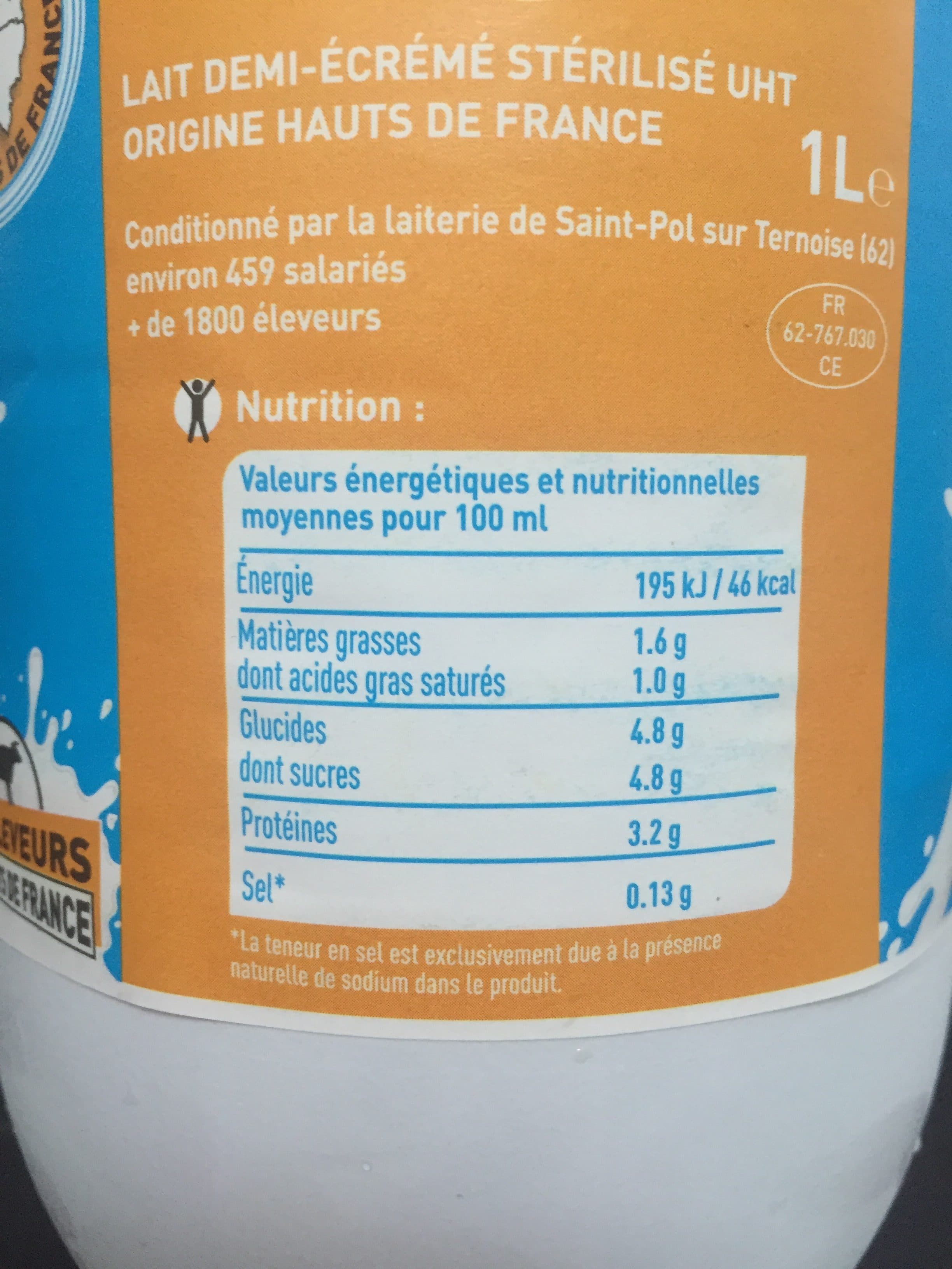 Les éleveurs des Hauts de France Lait des Hauts-de-France packshot
