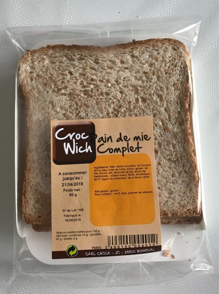 SARL Crock Pain de mie complet packshot