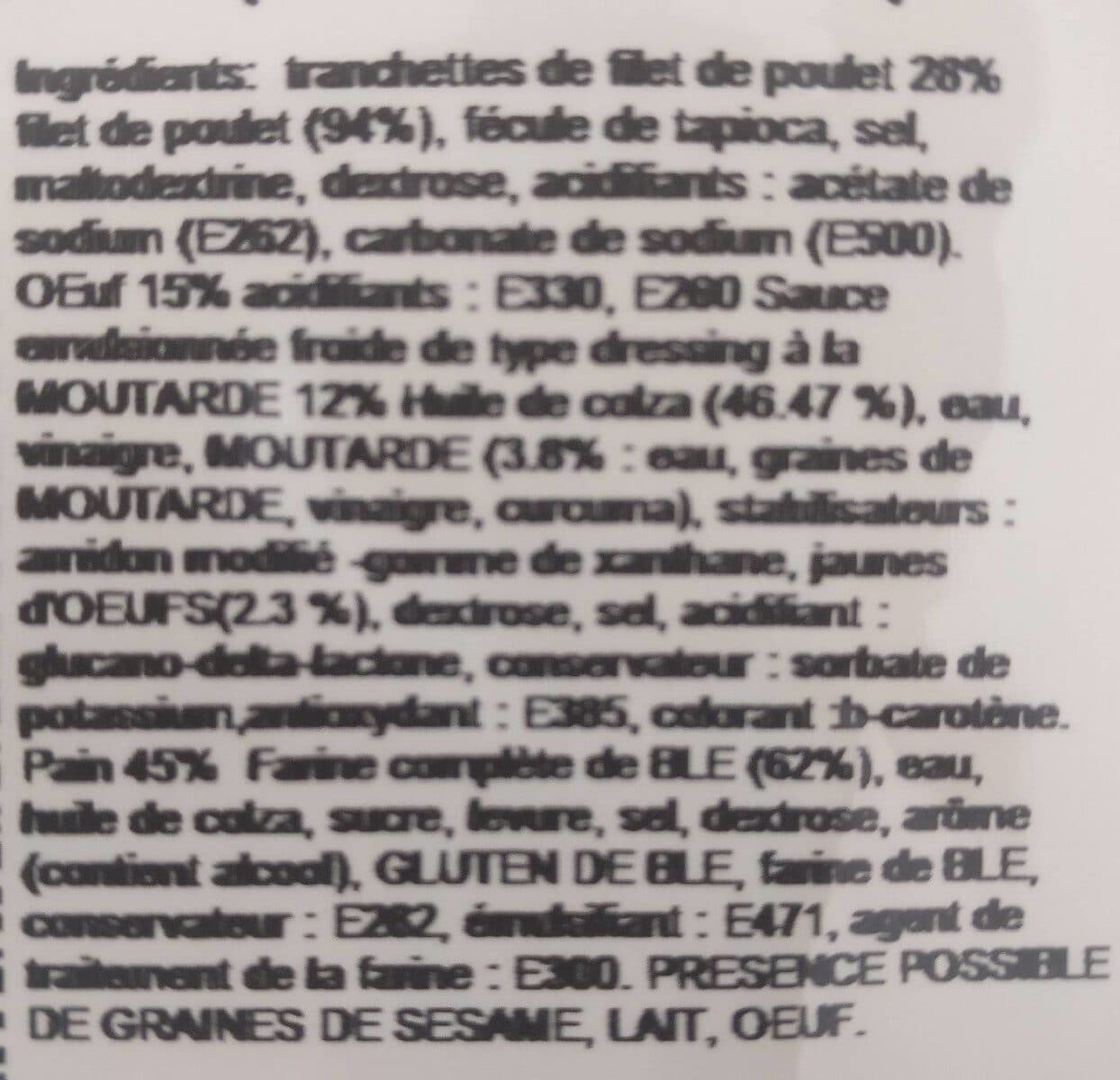 Trocadero Croc Wich Poulet œuf packshot