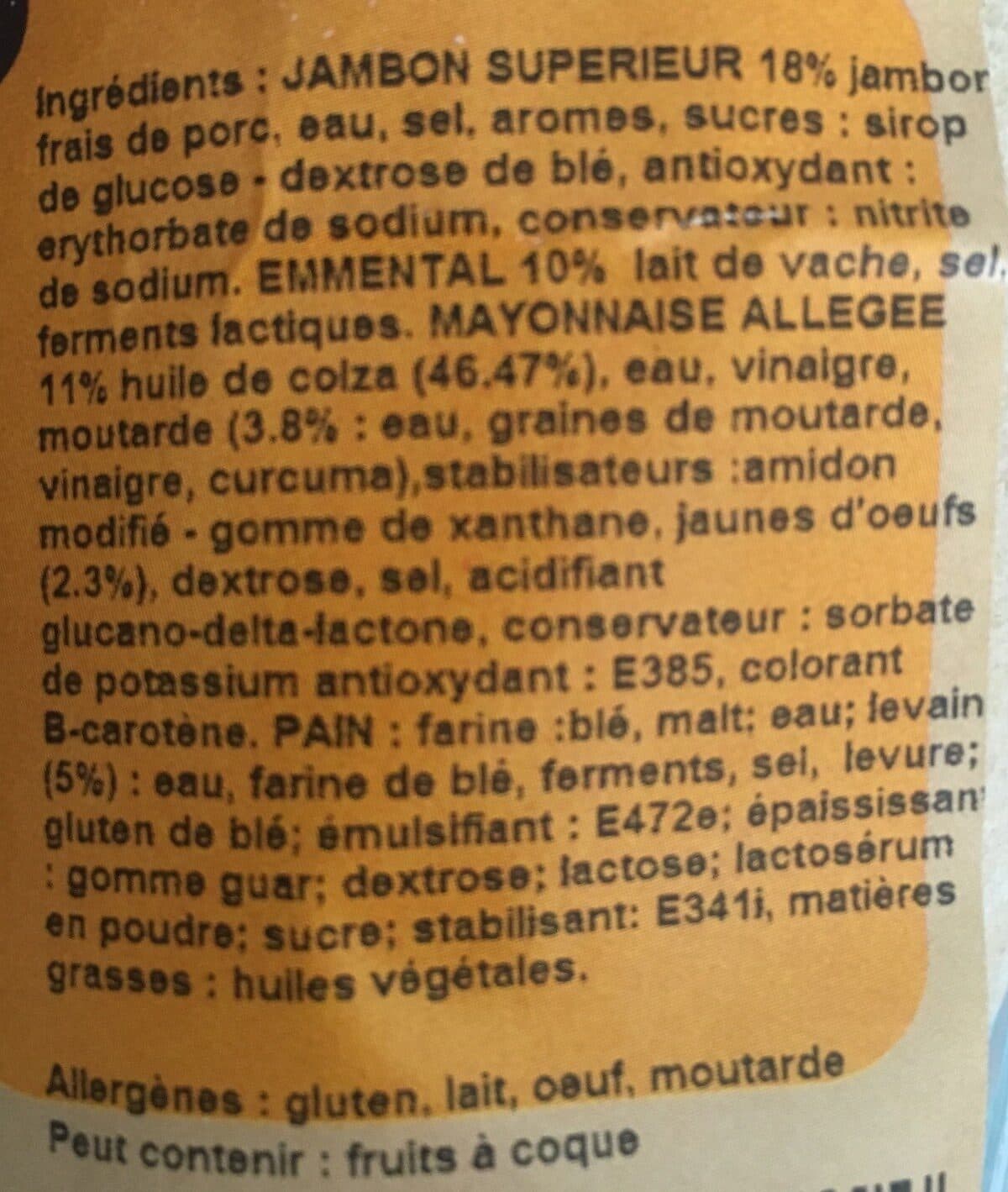 Open Food Facts Ciabatta Jambon, packshot
