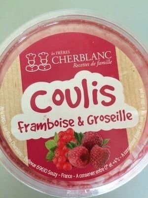 Les Frères Cherblanc Coulis framboise & Groseille packshot