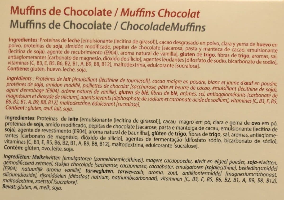 Open Food Facts Muffins chocolat packshot