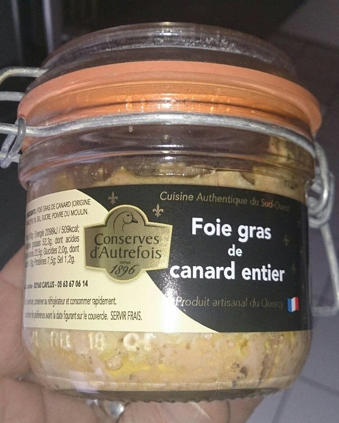 Conserves d'autre fois Foie gras packshot