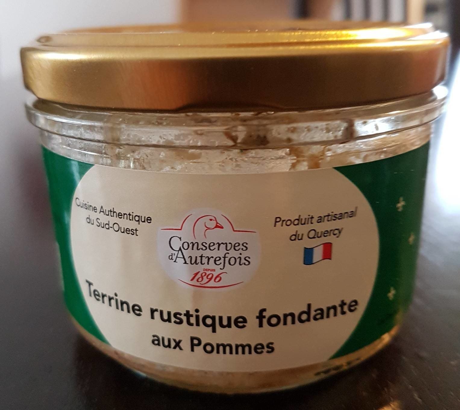 Conserves d'Autrefois Terrine rustique fondante aux pommes packshot