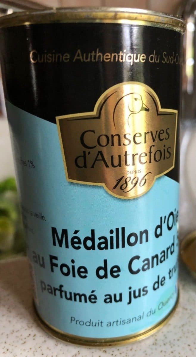 Open Food Facts Medaille d'oie au foie de canard 50% au jus de truffes packshot