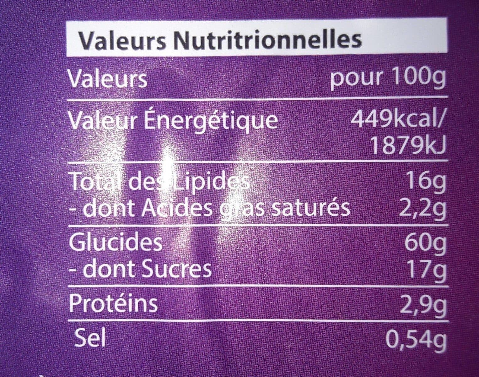 Open Food Facts Tarte Au Cacao packshot