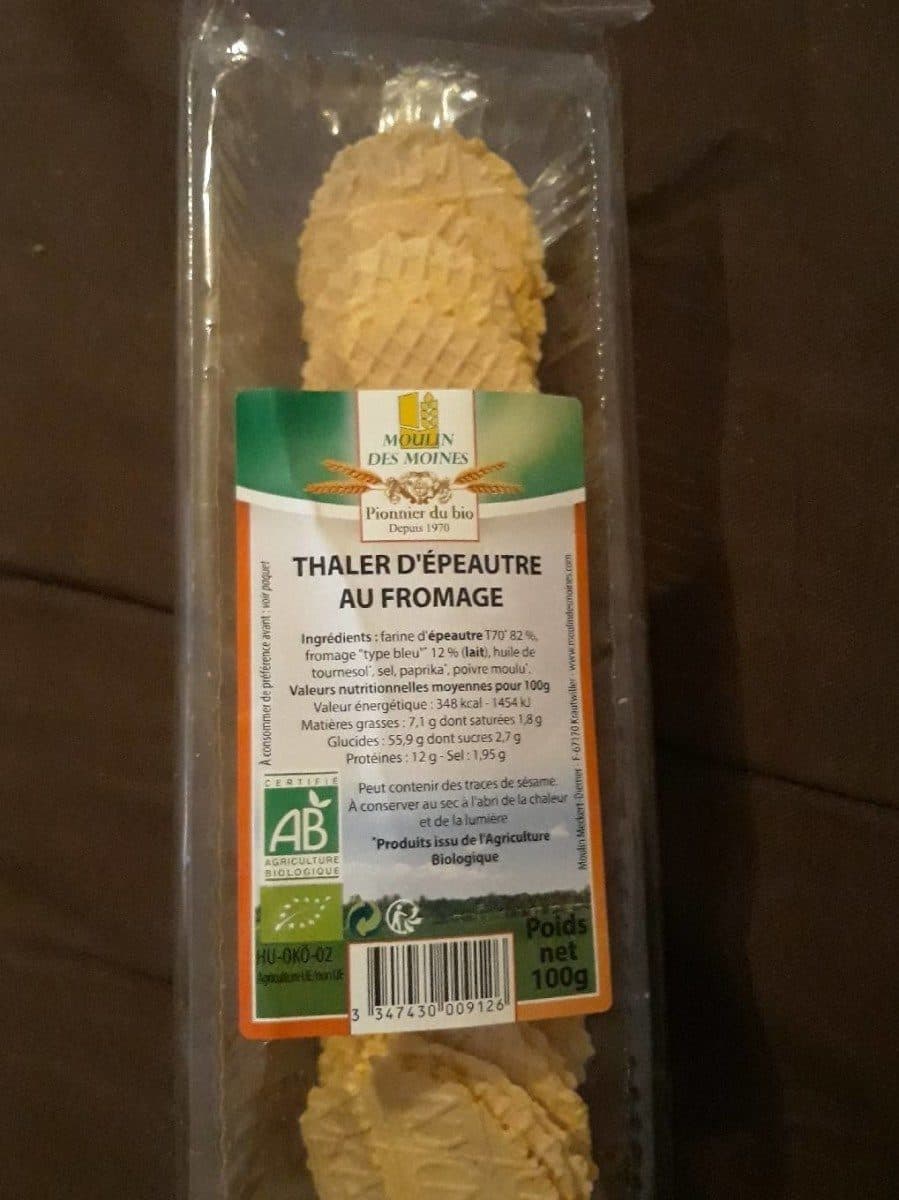 Moulin des Moines Thaler d'épeautre au fromage packshot