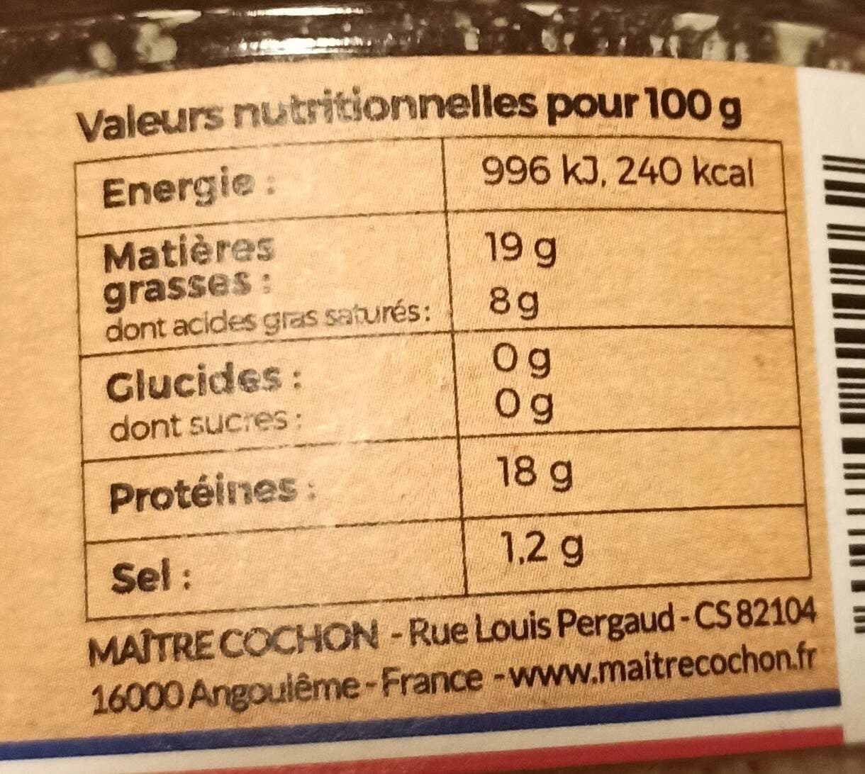 Maitre Cochon Grillon charentais packshot