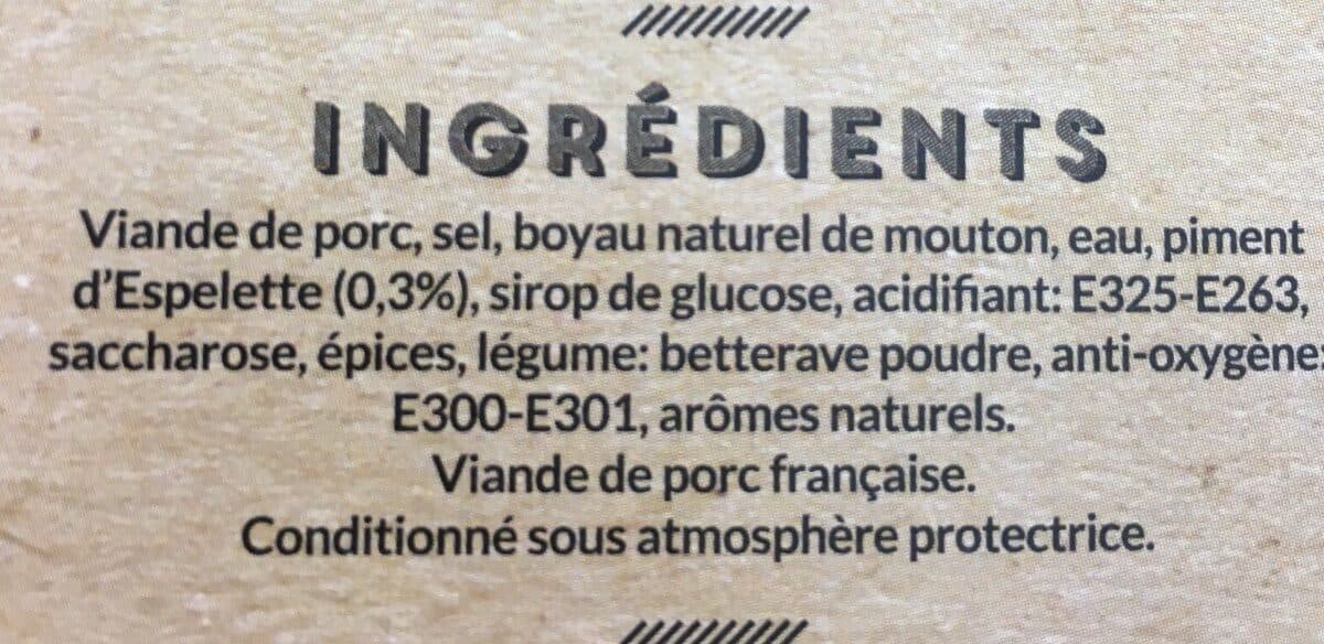 Open Food Facts Chipolatas piment d espelette packshot