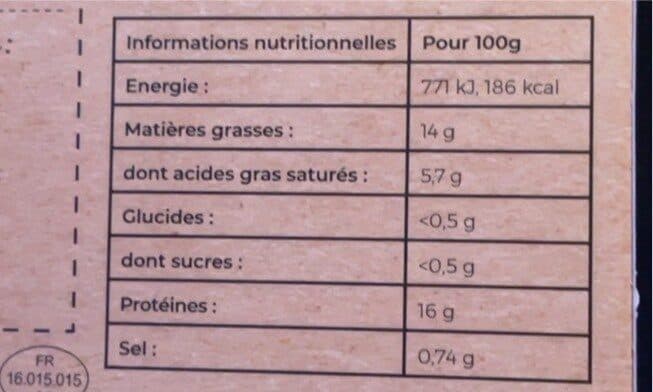 Open Food Facts Saucisse fleur de sel de l'ile de ré x5 packshot