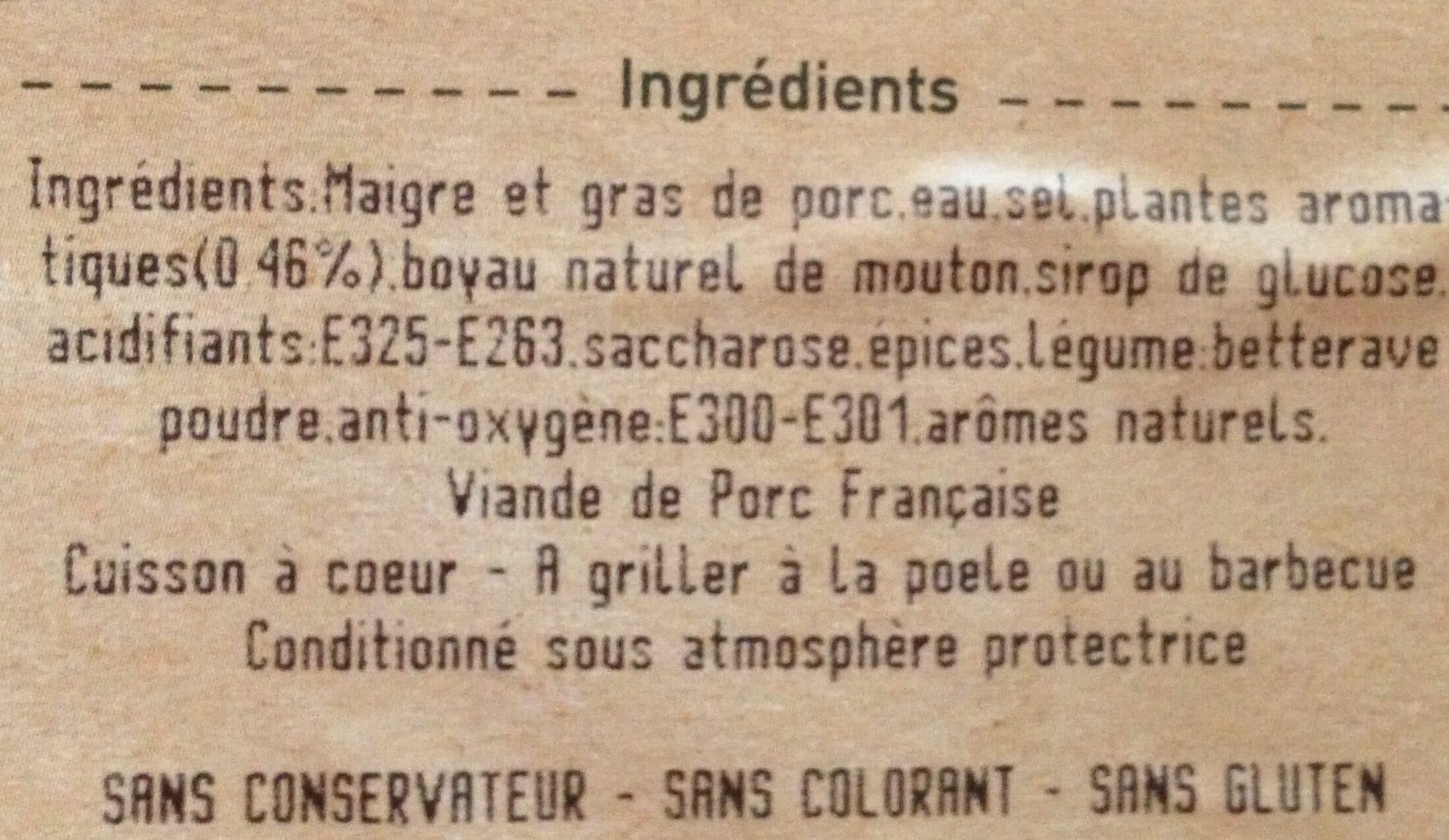 Maître Cochon Chipolatas aux herbes packshot
