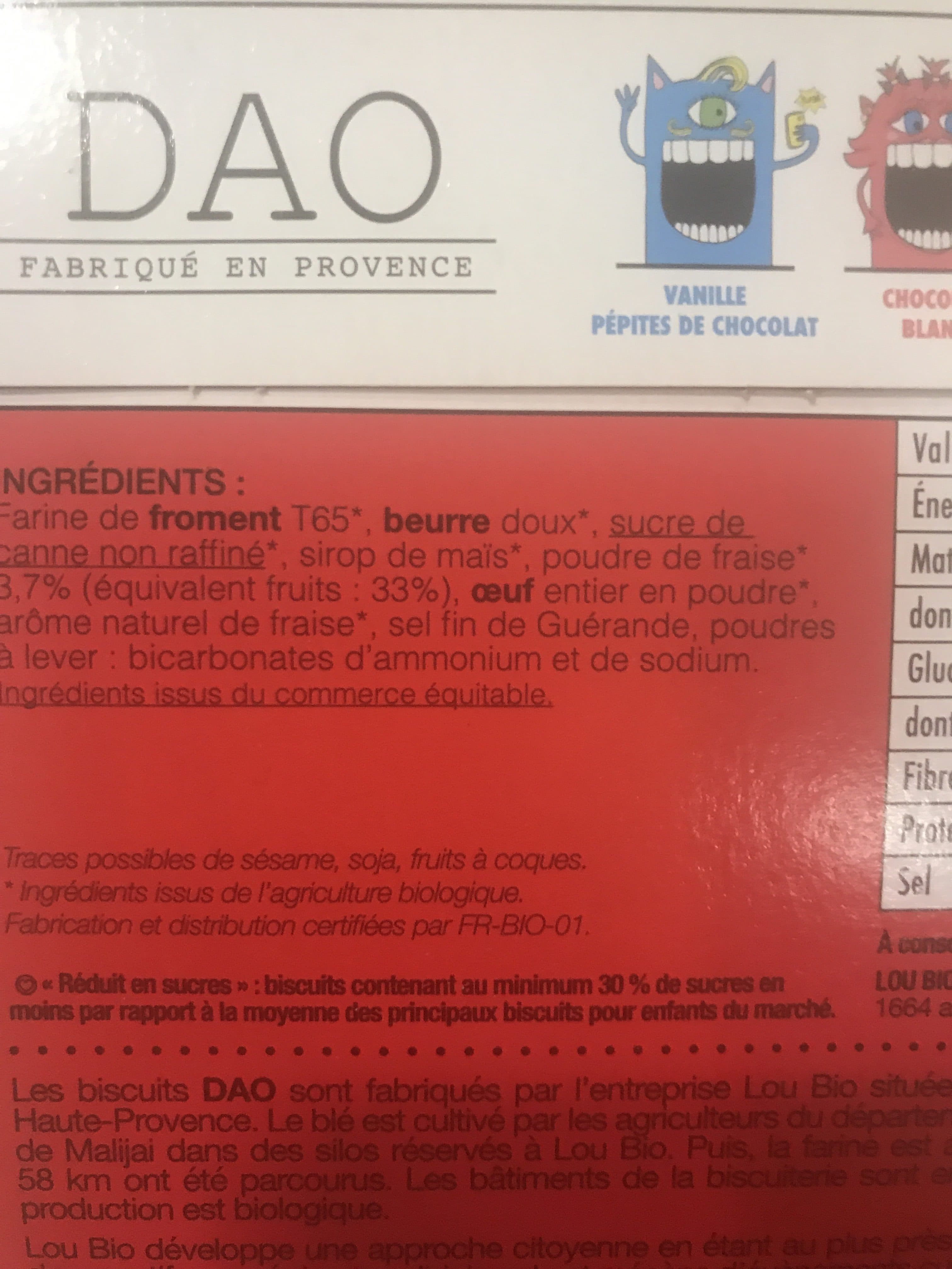 Dao Epicerie / Epicerie Sucrée / Gâteaux, Biscuits, Encas packshot