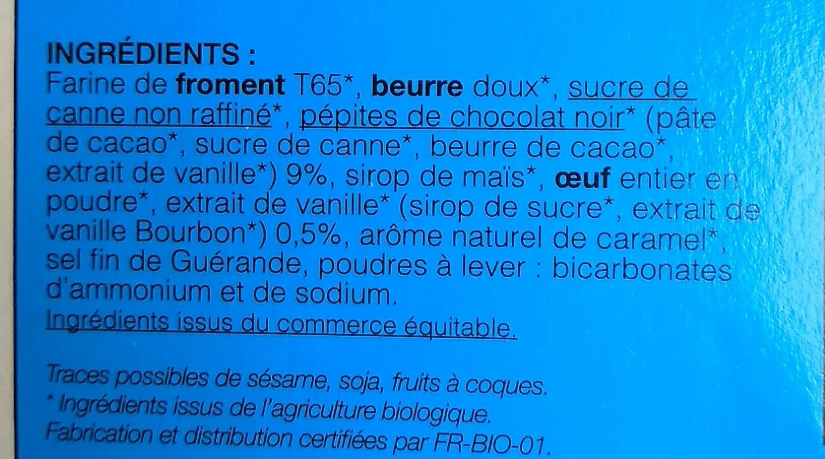 Dao Mes bons biscuits pour petits vanille & pépites de chocolat packshot