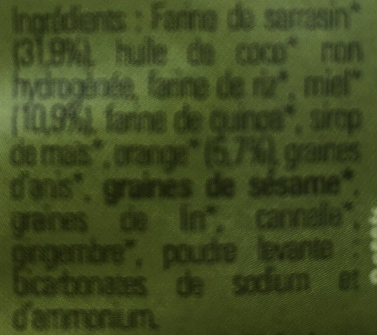 Open Food Facts Sarrasin Miel Orange packshot