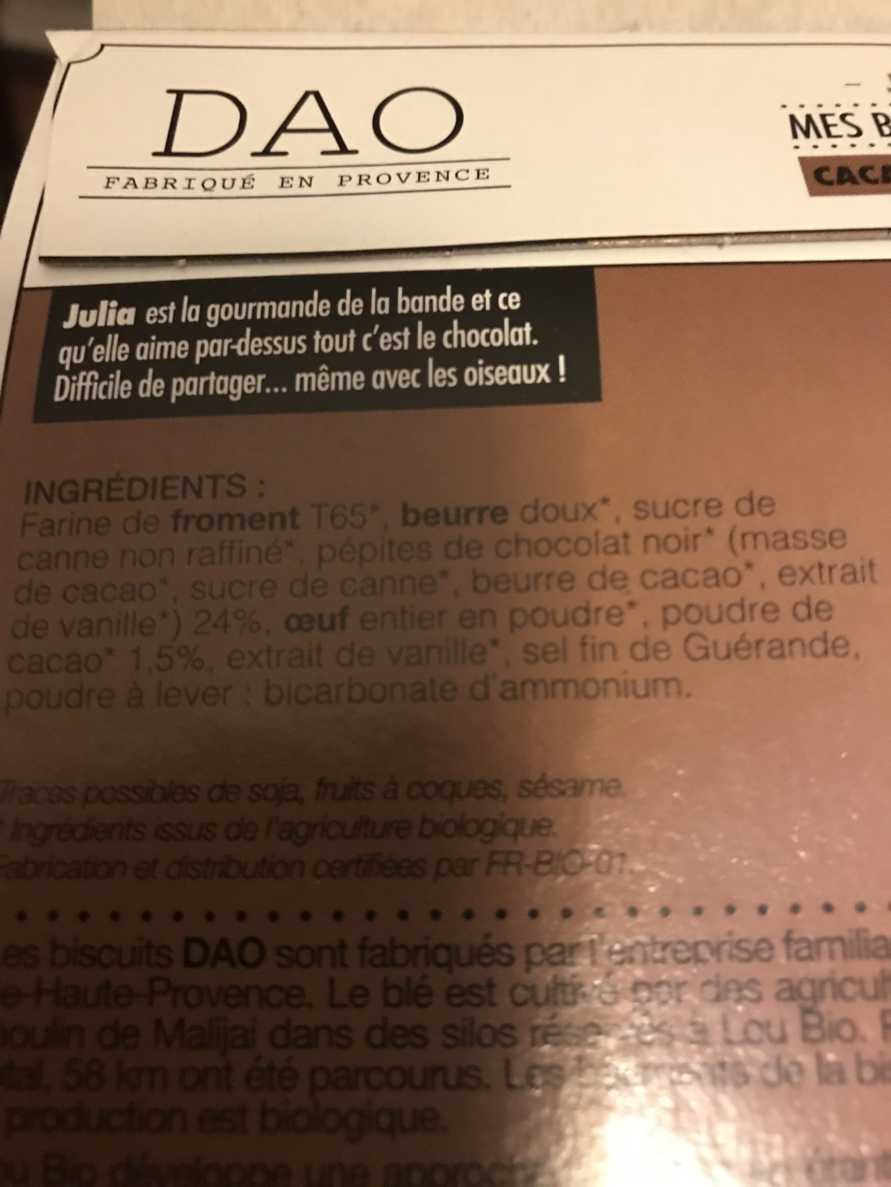 DAO Mes bons biscuits gourmets packshot