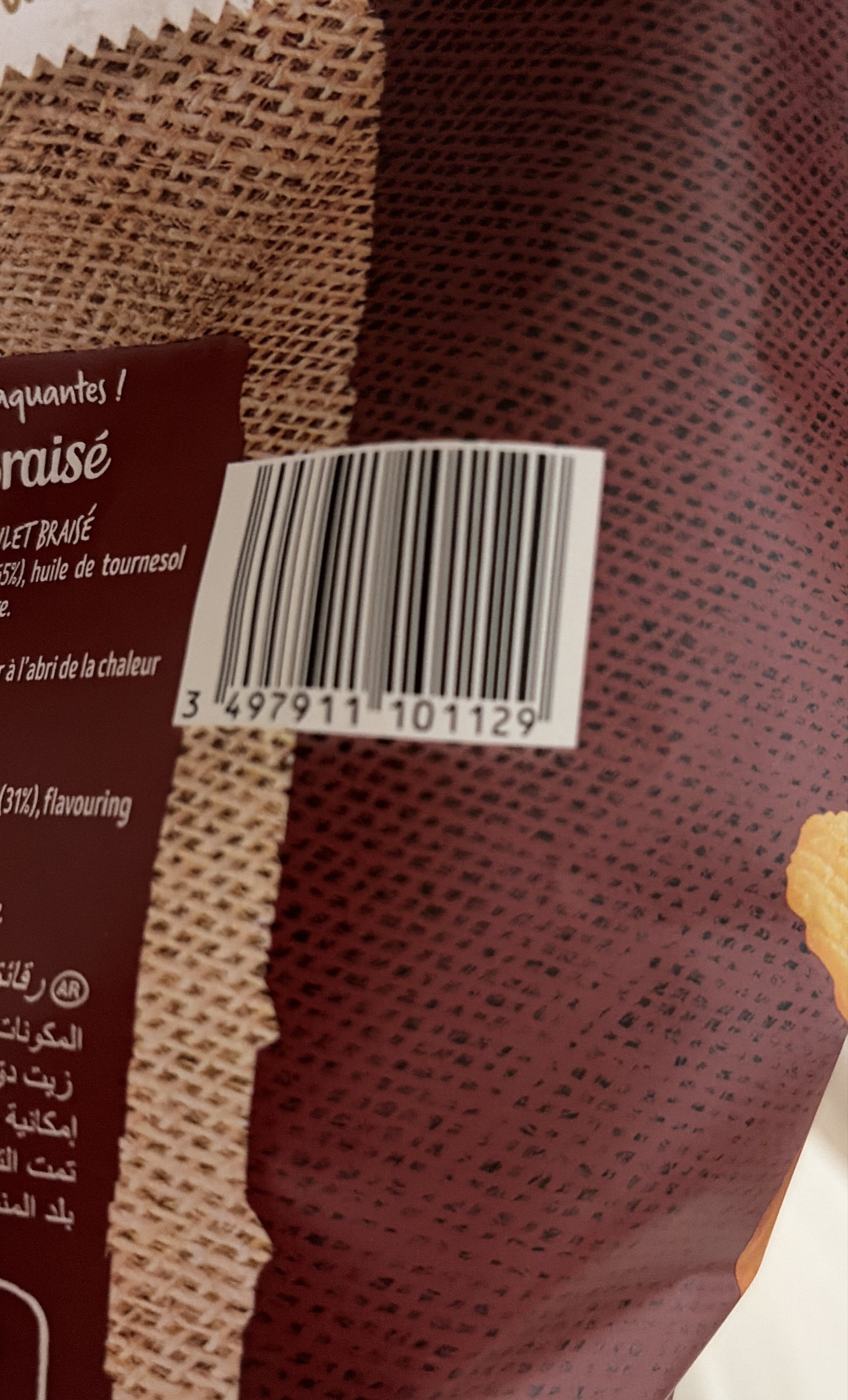 Brets Chips saveur Poulet Braisé packshot