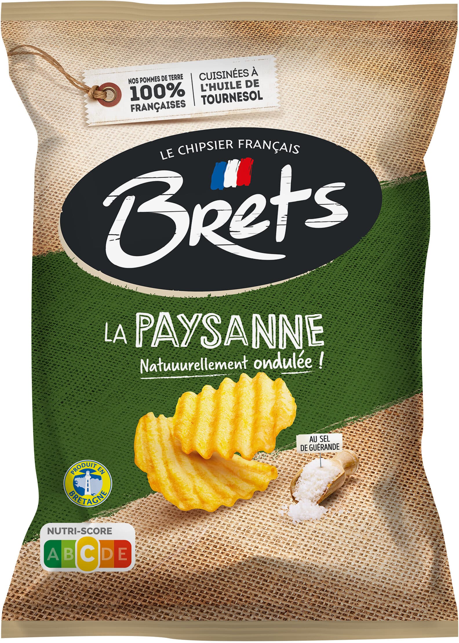 Brets Chips paysanne au sel de Guérande packshot