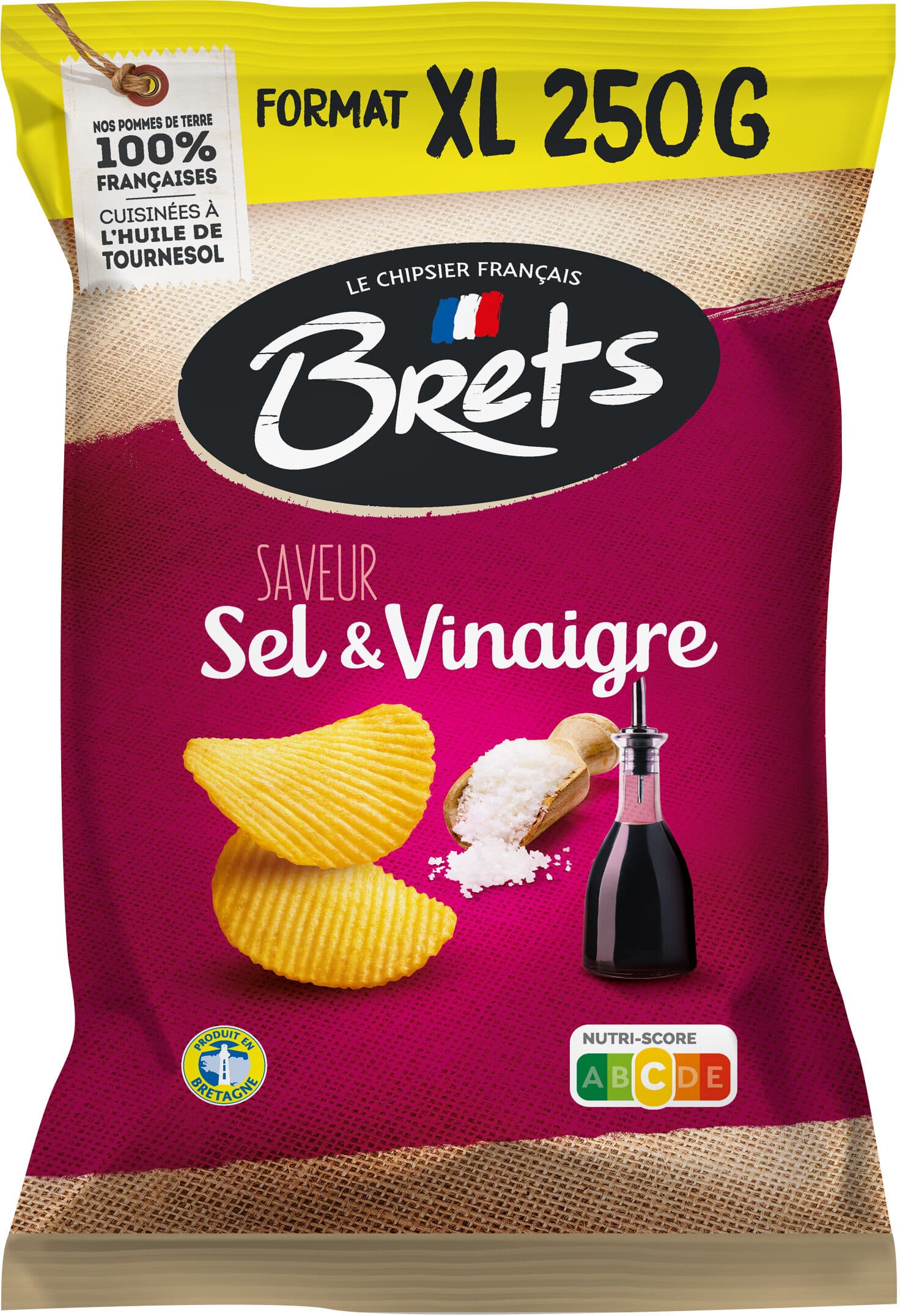 Bret's Chips de pommes de terre saveur sel et vinaigre - Format XL packshot