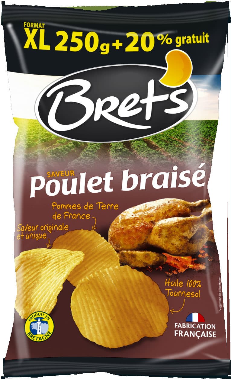 Bret's Chips Poulet Braisé packshot