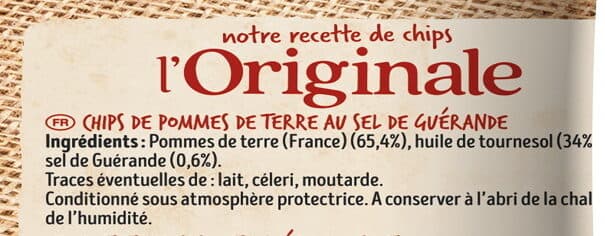 Brets Chips Nature l’Originale Nutriscore B packshot