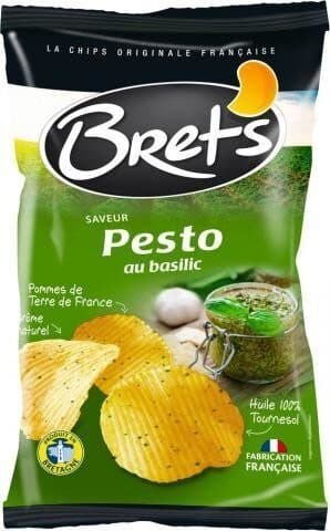 Bret's Chips saveur pesto au basilic packshot