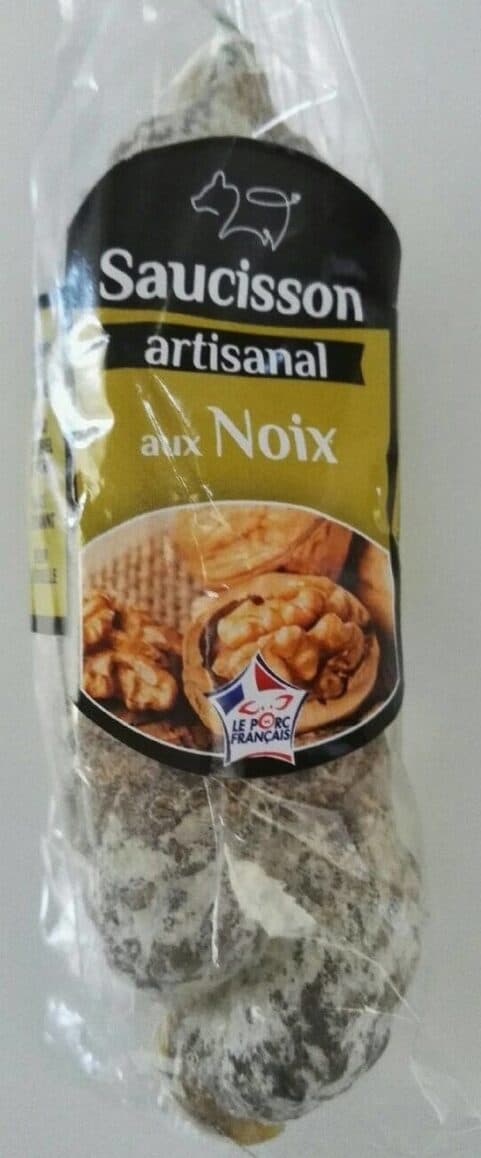 Saucisson artisanal des cevennes Saucisson artisanal aux Noix packshot