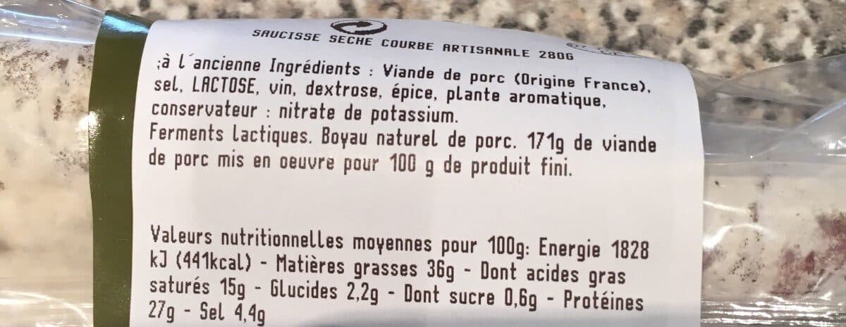 Sauss de terroirs Saucisse Artisanale d'Ardèche packshot