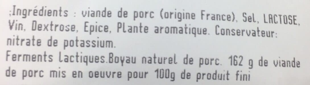 Bleu Blanc Coeur Saucisson artisanal à l'ancienne packshot