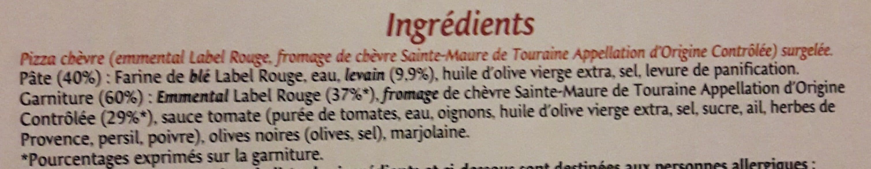 Manosque Pizza de manosque, Pizza au chevre packshot
