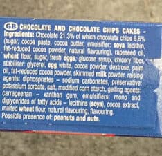 Brossard Mini brownie choco pepites packshot
