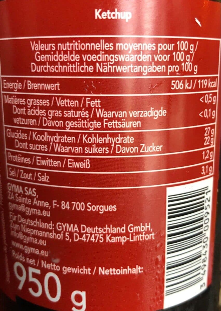 Gyma Ketchup packshot
