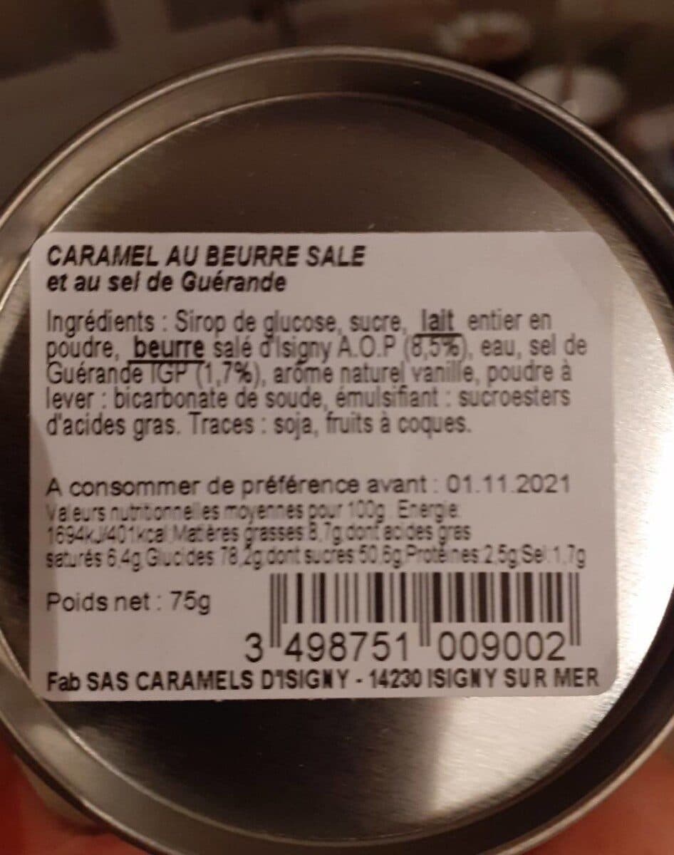 Open Food Facts Caramels d'Isigny packshot
