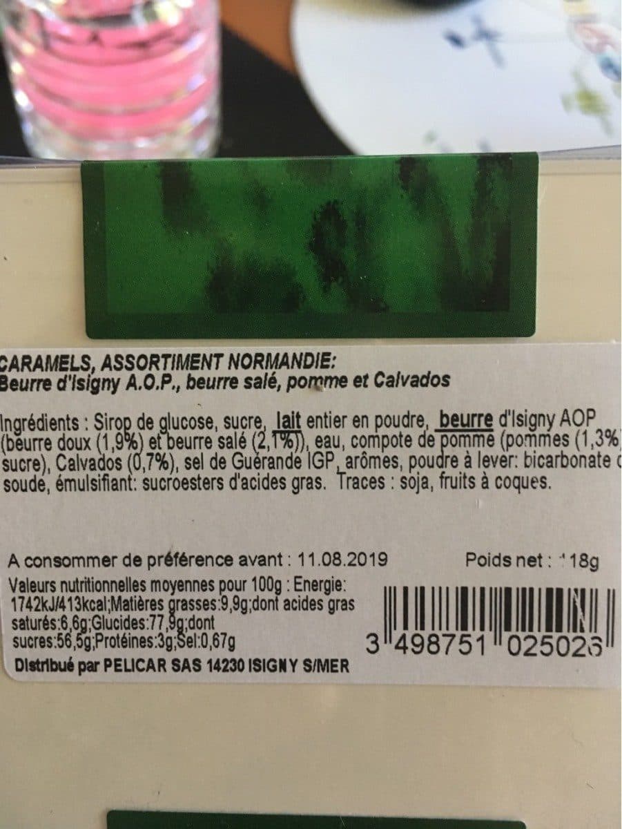 Open Food Facts Caramel tendre packshot