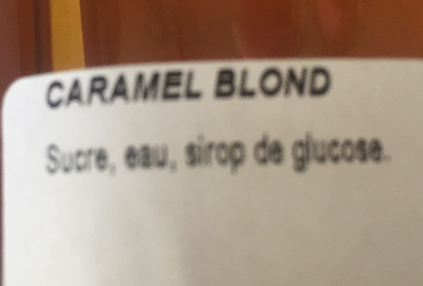 Open Food Facts Caramel Blond packshot