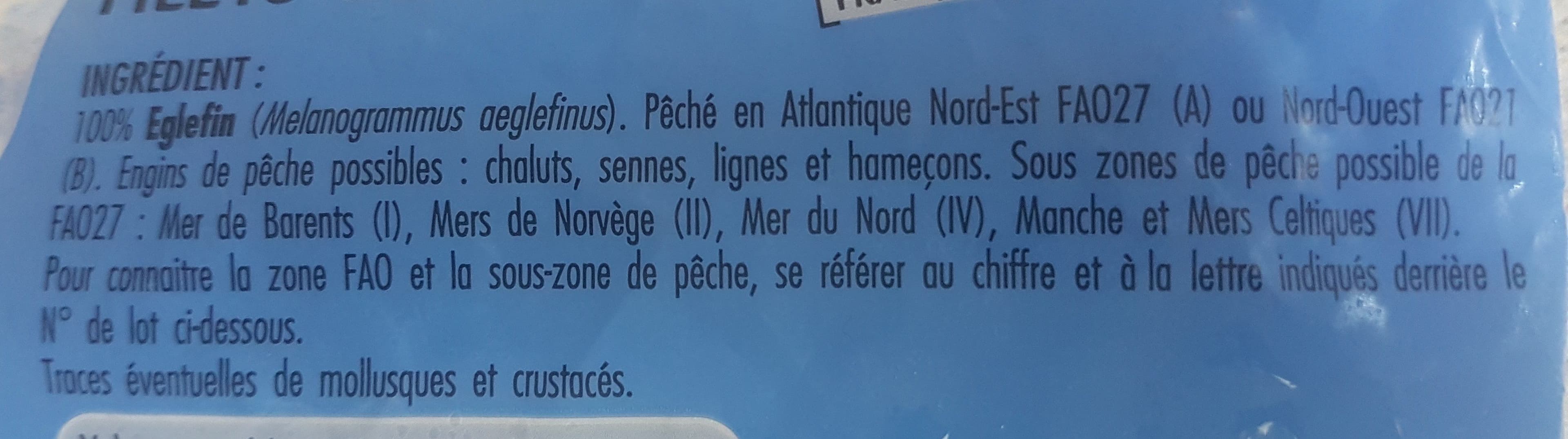 Open Food Facts Eglefin filet surgelé packshot