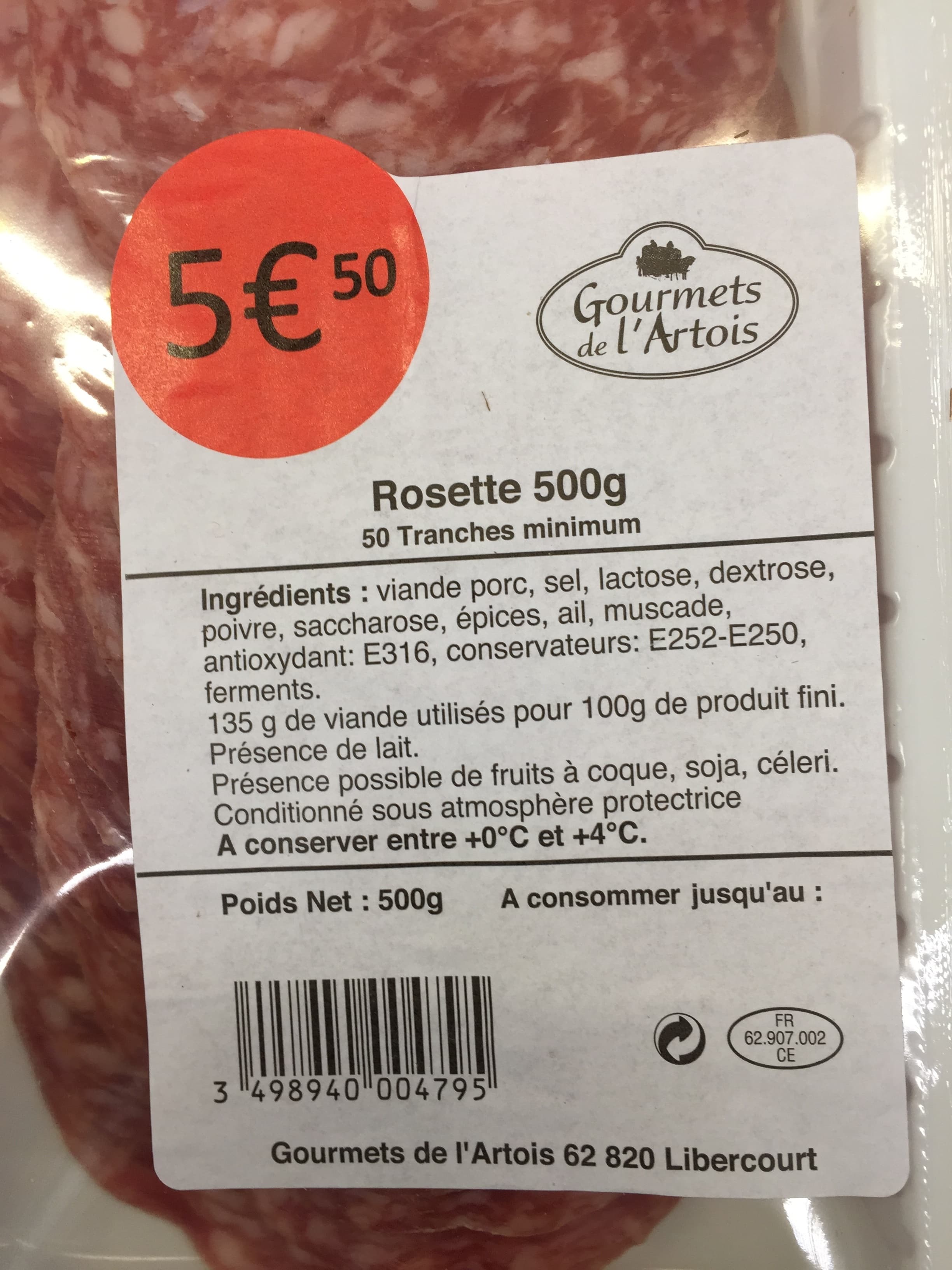 Gourmets de l'Artois Rosette packshot