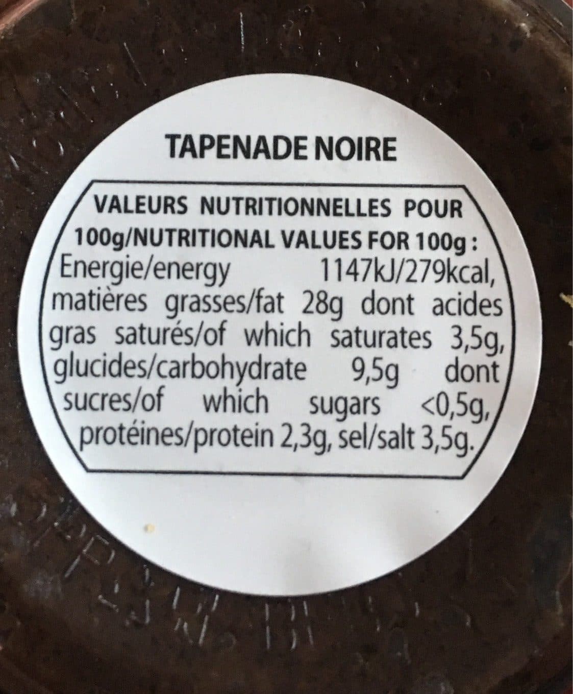 Méditéa Tapenade aux Olives Noires packshot