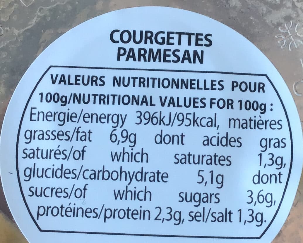 Méditéa Courgette au parmesan packshot
