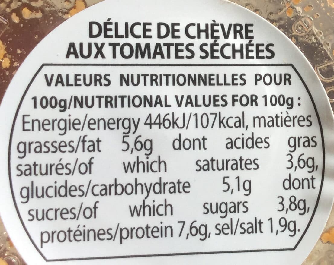 Méditéa Délice de chèvre aux tomates séchées packshot